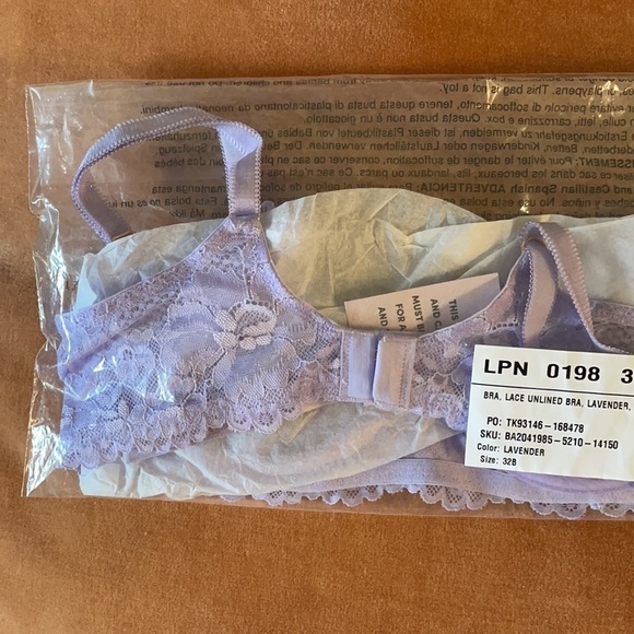 Savage X Fenty ⭐️ 32B Lavender Lace Bra - Picture 6 of 6